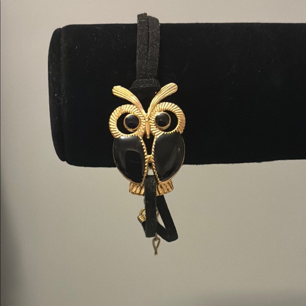 🖤2/$20🦉 Gold and Black Owl Bracelet – Adjustable Hook Clasp